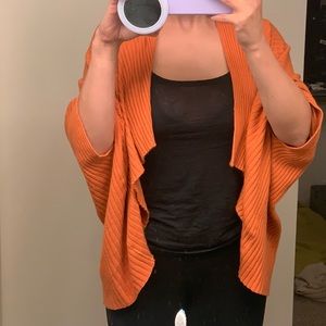 Orange Short-sleeve Cardigan (Feel + Good)